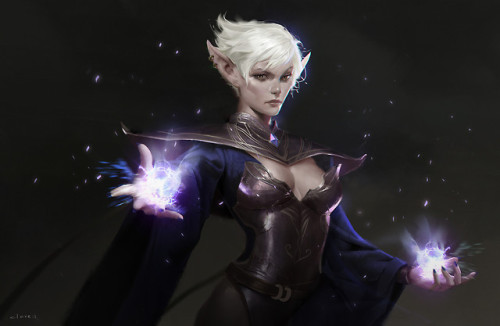 Dark Elf- Hecate  Clare Wong www.artstation.com/artwork/mND9d