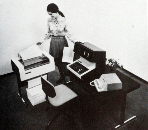 science70:Sycor 340 Intelligent Communications Terminal in a typical setup, 1972.