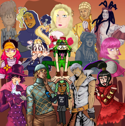 This week’s voted character pile has been surrounding the minor antagonists of Steel Ball Run. Every