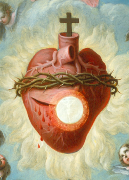 desimonewayland:Juan Patricio Morlete Ruiz, 1759, The Heart of Jesus (detail), Oil on copper. via: M