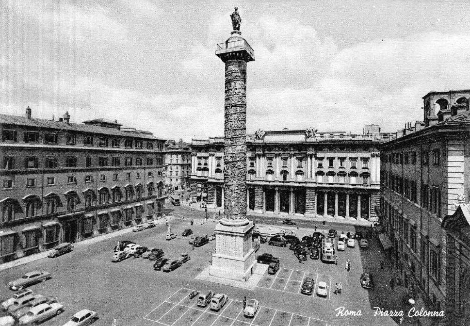 On Piazza Colonna, Rome