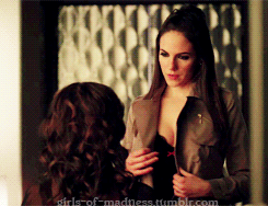 girls-of-madness:Top 10: sexiness on Lost Girl for 10 days until season 4Day 6: Bo & Evony | 2x2