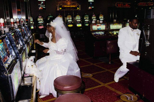 vintagelasvegas: Just marriedRiviera, Las Vegas, November 1994. Photo by Robert Van Der Hilst. 