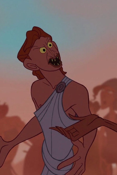 geekandmisandry:peachmuff:Disney characters face swapped with their corresponding villains. Hercules