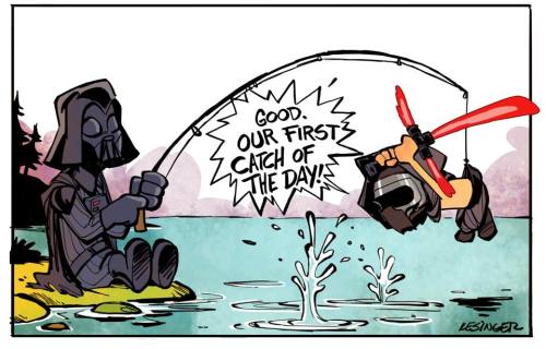 xombiedirge:    Star Wars/Calvin and Hobbes Mash ups by Brian Kesinger   
