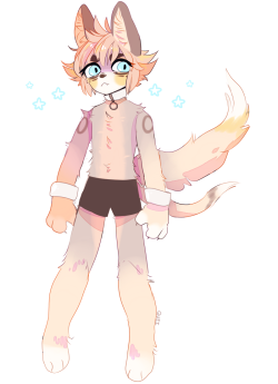 quei:  for an art trade with meruemu!! i hope u like it (vry cute fursona )