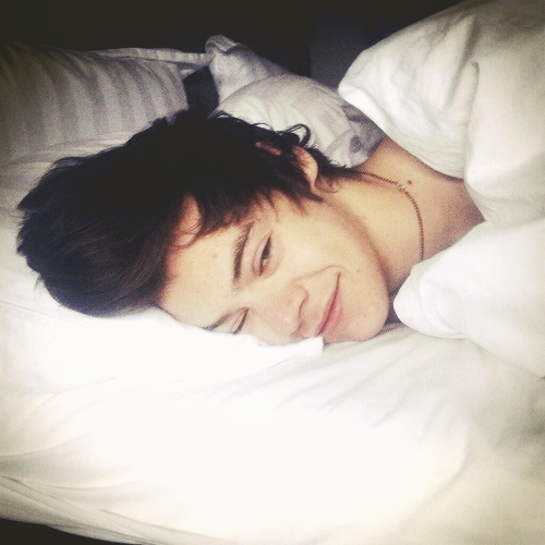 blamestyles:  @MorganSpurlock: Rise &amp; Shine! Waking up with Mr. @Harry_Styles