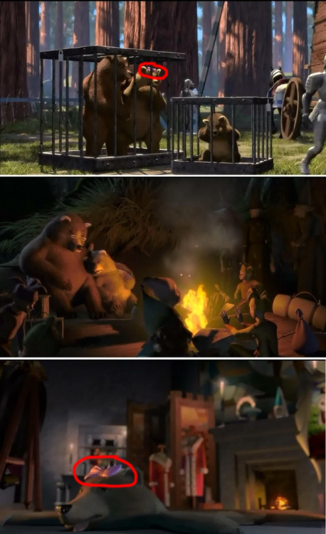 ruinedchildhood:The sad story of the Three Bears in ShrekPapa bear on the rebound though omfg i love