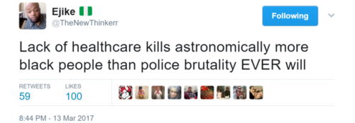 nothing-human-is-alien-to-me: berniesrevolution:  “Of all the forms of inequality, injustice in health care is the most shocking and inhumane.” - Martin Luther King Jr.  I’m a nurse in a large city hospital. A couple of weeks ago I watched a 47-year-old