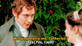 weloveperioddrama:Catherine and Henry being cute in Northanger Abbey (2007)(requested by anonymous)