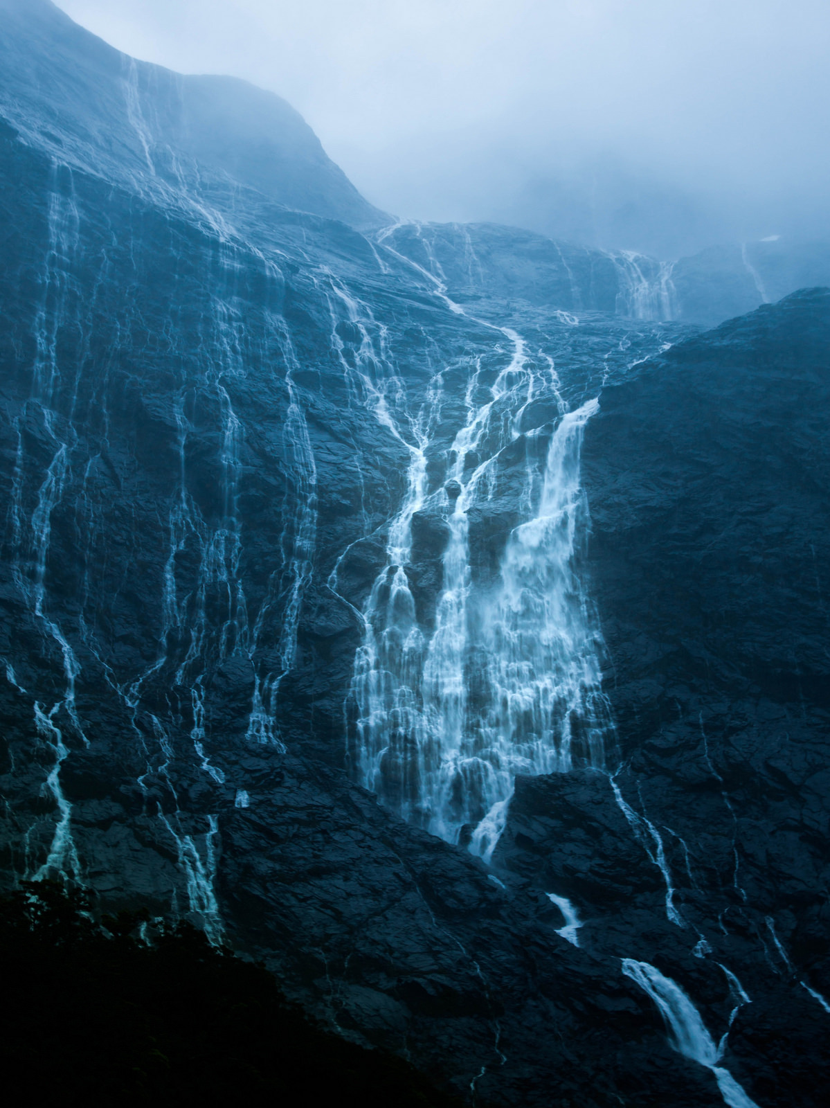 moody-nature: Rainy Day In Milford Sound // By Trey Ratcliff
