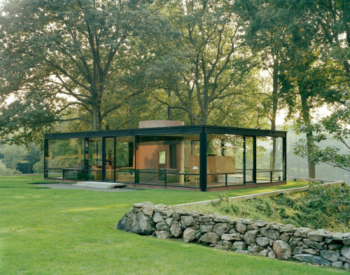 Porn archbucketlist:  Glass House Philip Johnson photos