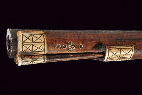 Ornate Turkish miquelet tufenk rifle, early 19th century.from Czerny’s International Auction House