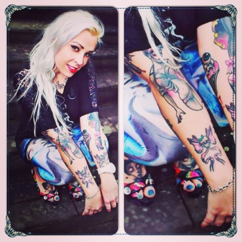 trisha-rockabilly:  #instacollage☺️#inkedgirls #tattoos #tattedup #inkstagrammers #tattooselfies #girlswithink #girlswithtattoos #tattooedgirls #inked_females #inkedbody #ta2 #ink #tattooedfemales #instaink #tattooedchicks #tattoogirl #timburton #blonde