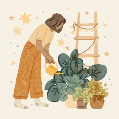 “Home is when the plants are” by Kiki Nordstrom on INPRNT