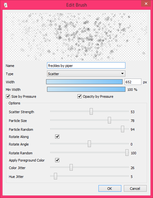 thelegendofpiper: i couldn’t find a natural-looking freckles brush for firealpaca, so i made m