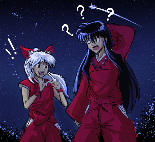 penspark:  Quick Sketch : New Moon ParadoxMoroha: Father Look!!!Inuyasha: What The!!!???