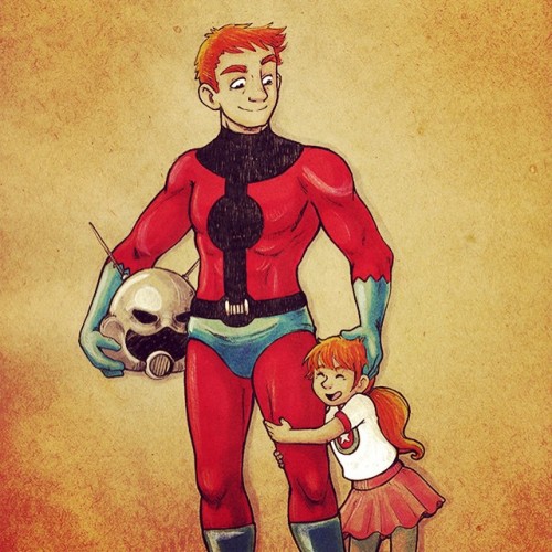 Commission of Ant-man and his daughter Cassie.