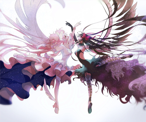 animexfavorites:君の銀の庭へ ☆ Mahou Shoujo Madoka | みなみうみ [pixiv] 