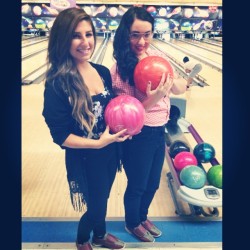 Bowling with my homegirl @xtinadanielle 