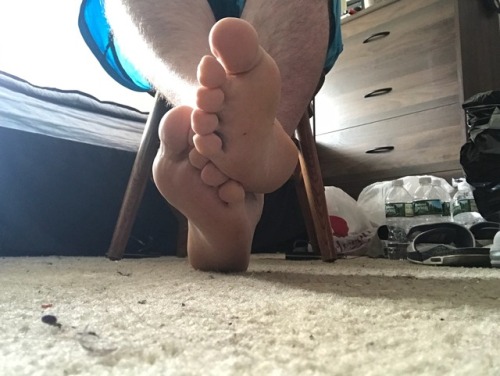 Come worship my feet boys. They’re smelling good this morning!