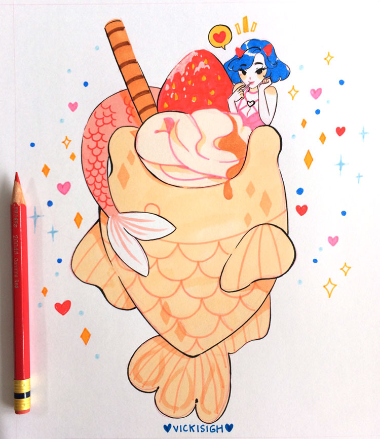 vickisigh:  week 3 of mermay! &lt;3   Twitter | Instagram | Patreon | Store