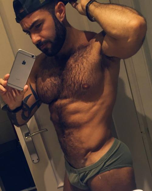 proudbulge:  Furry goodness.   Hairy, handsome, sexy, ink, this is a dream of a man - WOOF