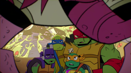 Anothee set of underwear scenes from Master Splinter. This time, in the episode Mascot Melee, he unwittingly suffers from a raggedy robe, revealing his briefs.