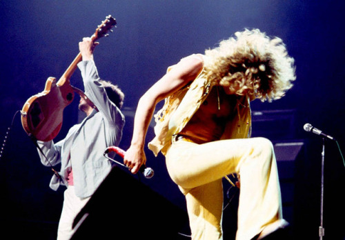 soundsof71:The Who: Pete Townshend and Roger Daltrey, Madison Square Garden, March 11 1976, by Richa