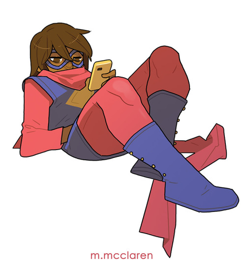 meredithmcclaren: Kamala Khan belongs to Marvel . Artwork by Meredith McClaren Description: An illus