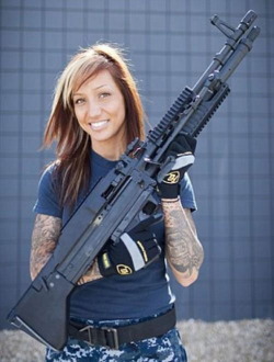 girlandguns:  Girl With Gun  http://girls-andguns.blogspot.com/