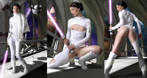 dirty-gamer-girls:  Jedi to Leia Dirty Gamer Girls