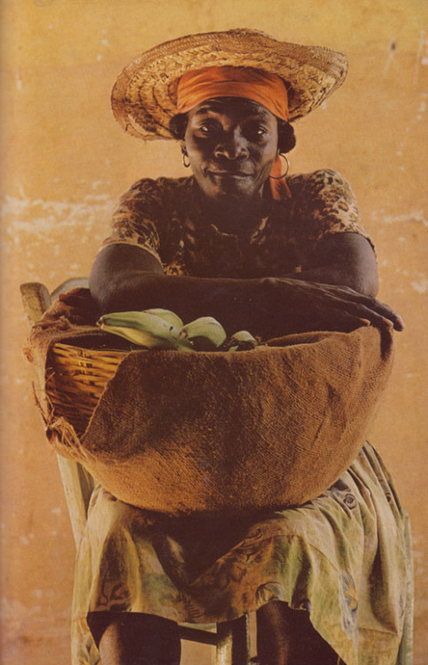 kicker-of-elves: Woman at Jacmel, Haiti   National Geographic January 1976   Tho