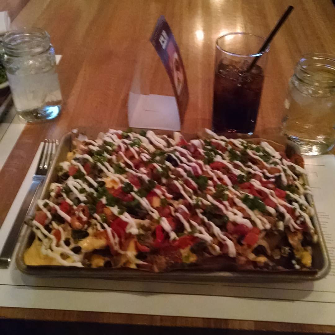 fictionalized:  So the nachos I ordered are a little bigger than I expected…  (at