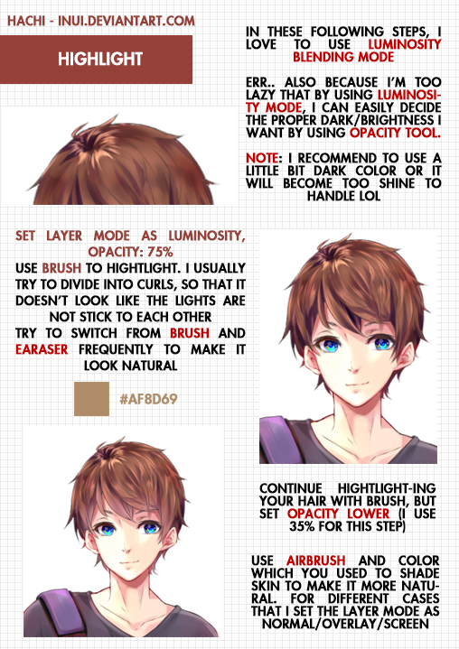 TUTORIAL] How to Color Anime Hair! 