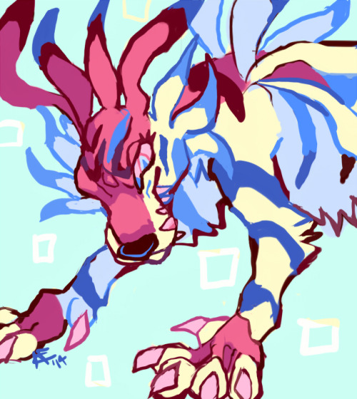 things feat. tiger, garurururumon, and my fav anime boy