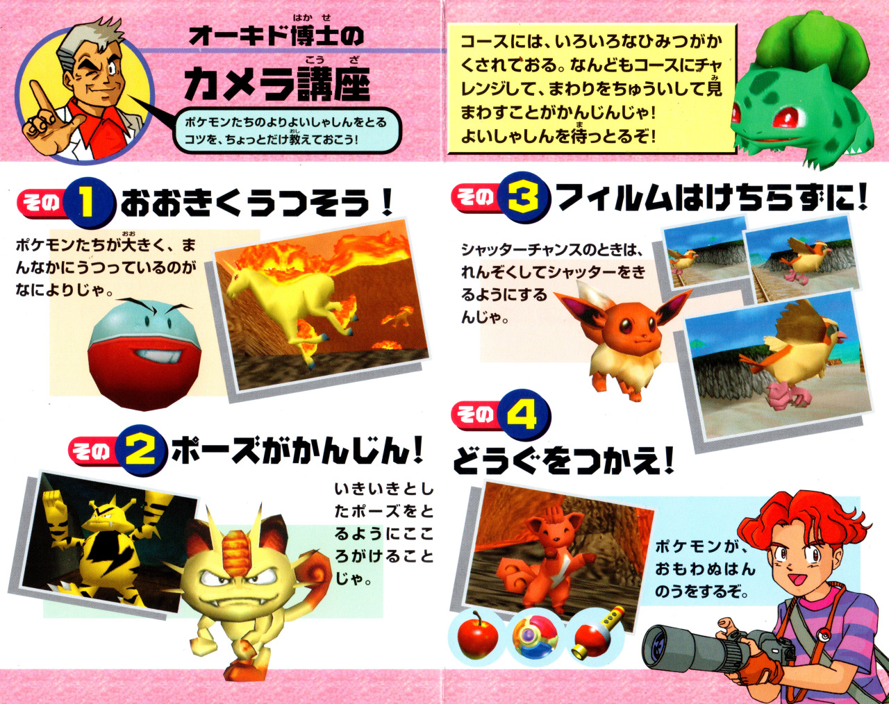 n64thstreet:  SCAN TIME: Quick reference card for Pokémon Snap (JP).   