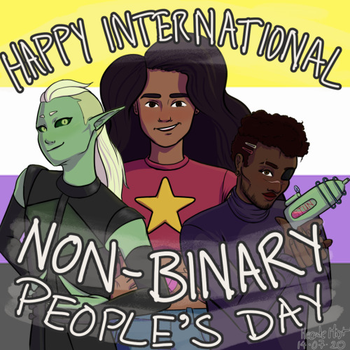 hecate-mist: Happy International Non-Binary People’s Day! This is a day late, but I forgot to