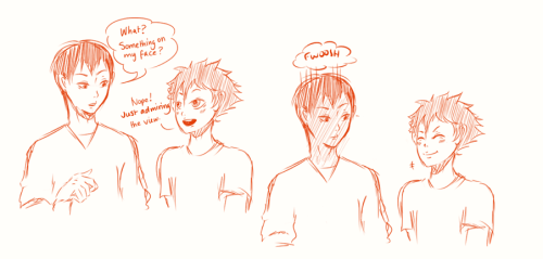 minty-frans:  *takes a big-ass whiff of air* ahhh the smell of volleyball homo doodles at 2.20AM is refreshingPart Two 