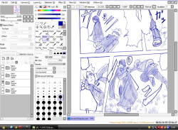 just some advances of page&hellip; Just one left to finish and put text and it will be done ^^ but I’m too tired&hellip;It’s 6 am ;A;