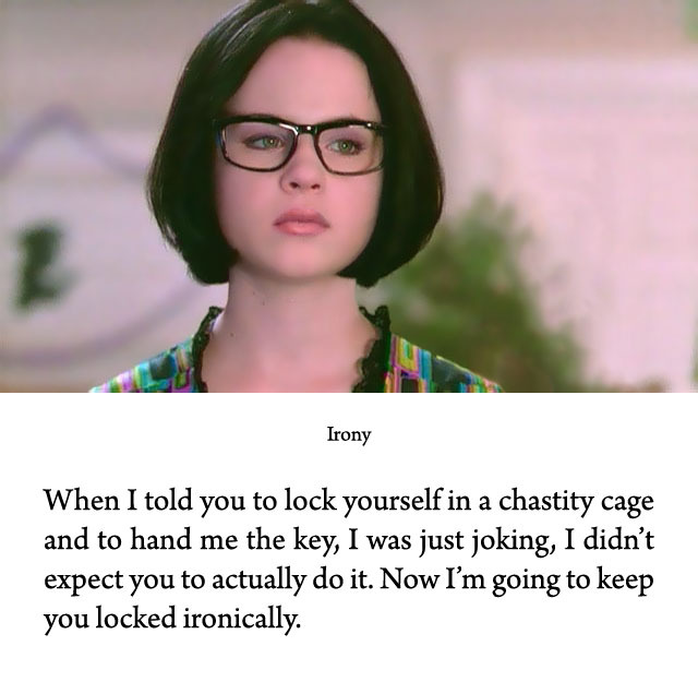 I thought it would be ironic to illustrate this caption with a still from the movie