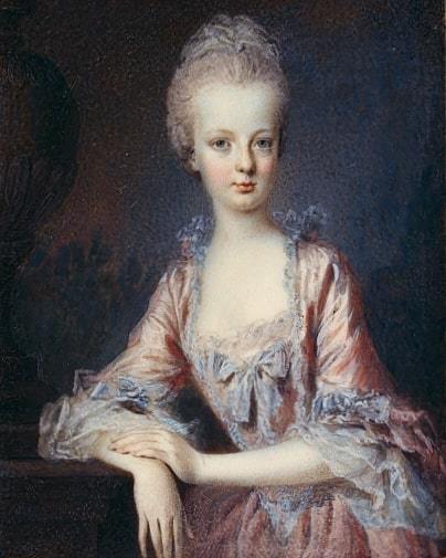 Young Marie Antoinette in a pink dress. Hofburg Archives. Wien  #marieantoinette #mariaantonietta #h