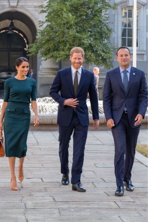 July 10th: Meghan & Harry Arrive in Dublin, Ireland! Bespoke Givenchy Top Givenchy Patch Pocket 