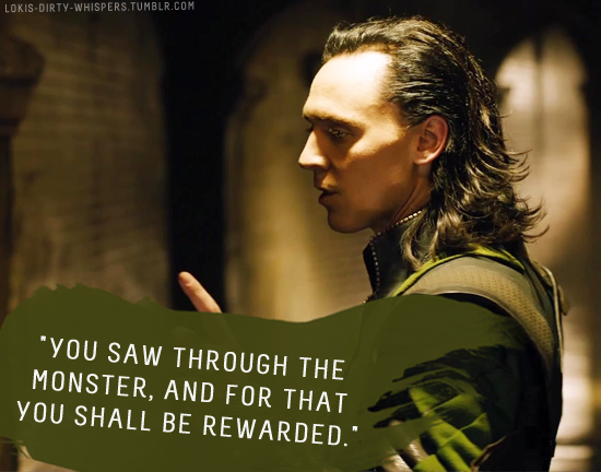 lokis-dirty-whispers:  Submission: “You saw through the monster, and for that you