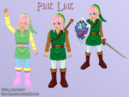 A celebratory quick re-texture of Pink Link, because he does not get enough recognition.P.S. Pastel 