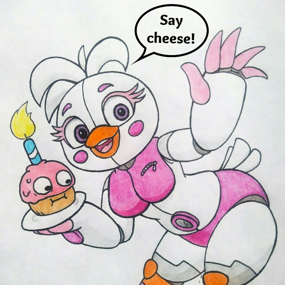 A-006 on X: A little pose drawing for Funtime Chica i Ultimate Custom  Night~ uwu)9  / X