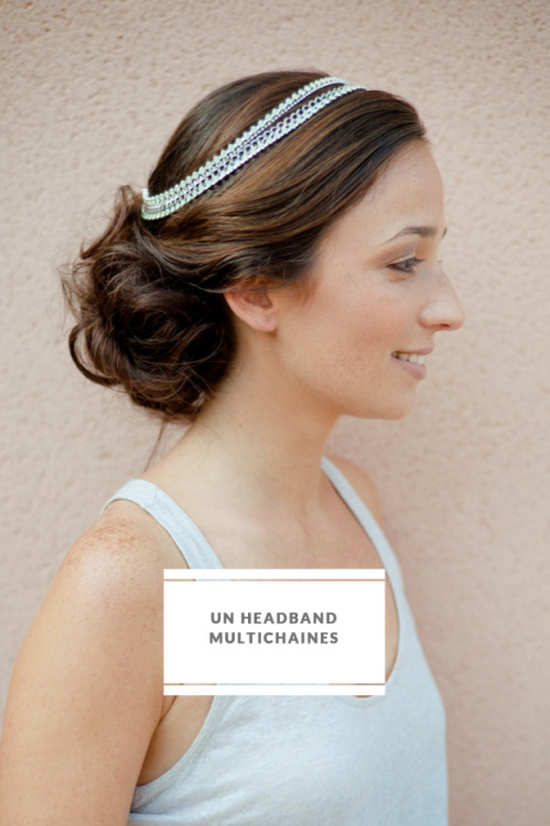DIY Multi Chain Headband Tutorial from La Mariee aux Pieds Nus. This is an easy DIY using strands of