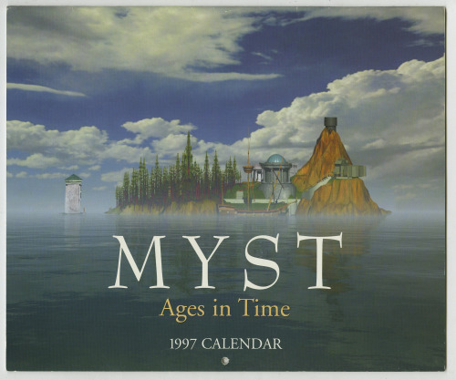 twitch-eaglehart:  The 1996 and 1997 Myst calendars each had very large and very beautiful renders from Myst for each month, plus a preview of Riven in December.The 1996 calendar’s Myst renders were all taken from angles that weren’t in the game,