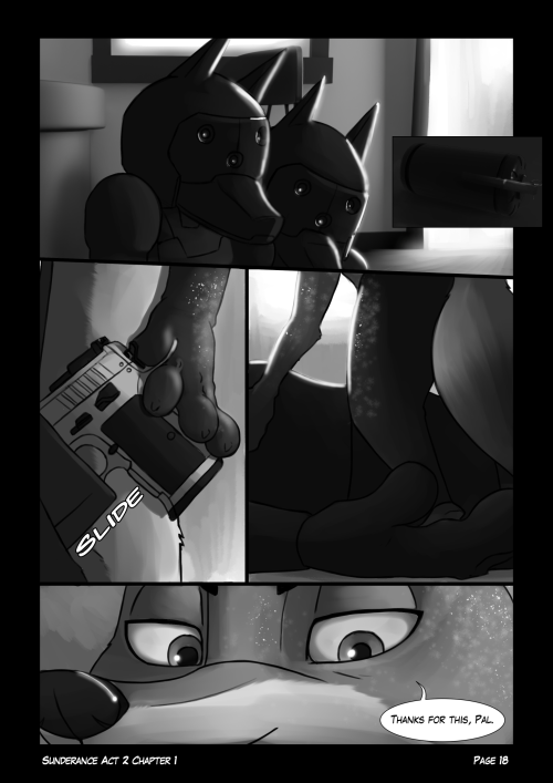 Sunderance Act 2: Chapter 1 - Aegis Page 18, 19, 20Another ruse? They seem to be ignoring it. >.&