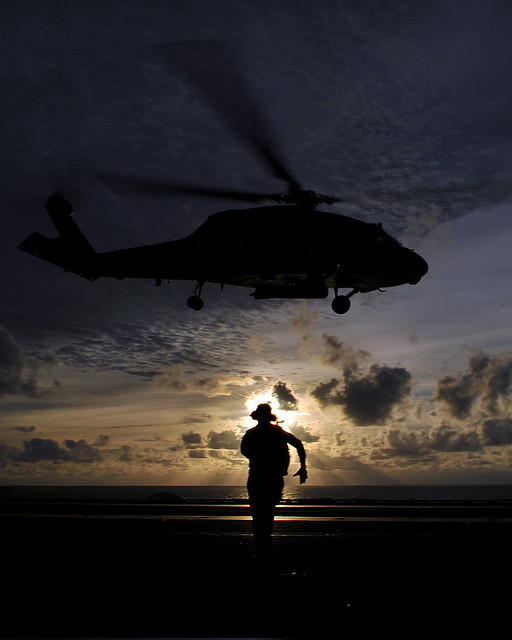 militaryandweapons:  Flight Deck Control Aboard USS Abraham Lincoln by DVIDSHUB on